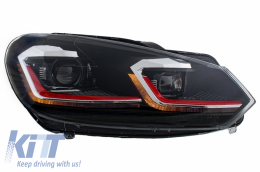 LED Scheinwerfer für VW Golf 6 VI 08-13 Facelift G7.5 GTI Look Dynamischer LHD-image-6051897