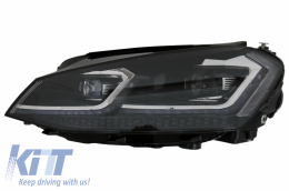 LED Scheinwerfer für VW Golf 7 12-17 Facelift G7.5 R Look Sequenzielle Lichter-image-6032273