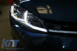 LED Scheinwerfer für VW Golf 7 12-17 Facelift G7.5 R Look Sequenzielle Lichter-image-6056105