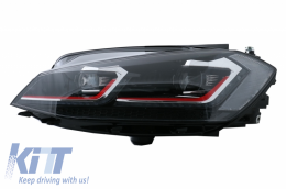 LED Scheinwerfer für VW Golf 7.5 17+ GTI Look Dynamische Signal Tagfahrlicht TFL--image-6055719