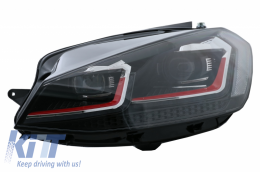 LED Scheinwerfer für VW Golf 7.5 VII 17+ GTI Look Sequentiell Dynamisches Signal-image-6042140