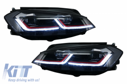 LED Scheinwerfer für VW Golf 7.5 VII 17+ GTI Look Sequentiell Dynamisches Signal-image-6042142