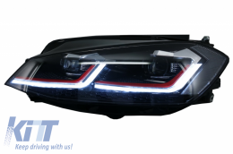 LED Scheinwerfer für VW Golf 7.5 VII 17+ GTI Look Sequentiell Dynamisches Signal-image-6042144