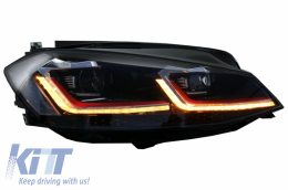 LED Scheinwerfer für VW Golf 7.5 VII 17+ GTI Look Sequentiell Dynamisches Signal-image-6042146