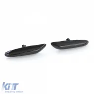 LED-Seitenblinker in schwarzem Rauch geeignet für BMW 3er-Serie E46 01-05 E90 E91 E92 E93-image-6209991