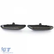 LED-Seitenblinker in schwarzem Rauch geeignet für BMW 3er-Serie E46 01-05 E90 E91 E92 E93-image-6210096