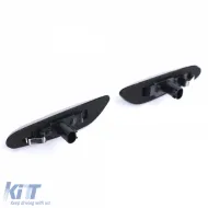 LED-Seitenblinker in schwarzem Rauch geeignet für BMW 3er-Serie E46 01-05 E90 E91 E92 E93-image-6210098