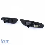 LED-Seitenblinker in schwarzem Rauch geeignet für BMW 3er-Serie E46 01-05 E90 E91 E92 E93-image-6210099