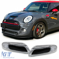image-34-LED-Seitenblinker in Silber Schwarz, geeignet für Mini One Cooper S F55 F56 F57 2014-2021