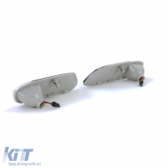 LED-Seitenblinker in Silber Schwarz, geeignet für Mini One Cooper S F55 F56 F57 2014-2021-image-6196359