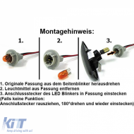 LED-Seitenblinker mit klarem Glas und Chrom, geeignet für Mini One Cooper S F55 F56 F57 2014-2021-image-6204375