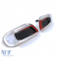 LED-Seitenblinker rot schwarz, geeignet für Mini One Cooper S F55 F56 F57 2014-2021-image-6197890