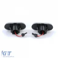 LED-Seitenblinker-Set klares Glas Chrom geeignet für Smart Fortwo 453 Coupe Cabrio ab 2014-image-6191988