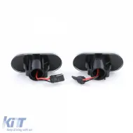 LED-Seitenblinker-Set klares Glas schwarz, geeignet für Smart Fortwo 453 Coupe Cabrio ab 2014-image-6197870