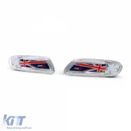 LED-Seitenblinker Union Jack rot blau geeignet für Mini One Cooper S F55 F56 F57 2014-21-image-6195764