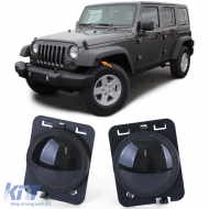 image-49-LED side indicators black smoke pair suitable for Jeep Wrangler JK 07-17