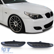 LED side indicators black smoke pair suitable for BMW 5 Series E60 E61 X1 E84 X3 E83