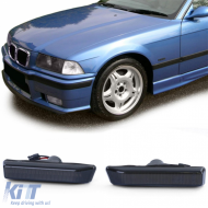 LED side indicators black smoke pair suitable for BMW 3 Series E36 96-00 X5 E53 00-07