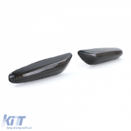 LED side indicators black smoke suitable for BMW 3 Series E46 01-05 E90 E91 E92 E93-image-6209990