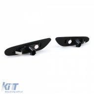 LED side indicators black smoke suitable for BMW 3 Series E46 01-05 E90 E91 E92 E93-image-6209992
