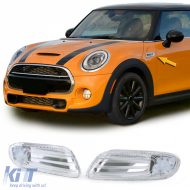 LED side indicators clear glass chrome for Mini One Cooper S F55 F56 F57 2014-2021 - ODLM6014360