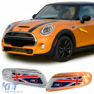 LED side indicators Union Jack red blue for Mini One Cooper S F55 F56 F57 2014-21 - ODLM6013079