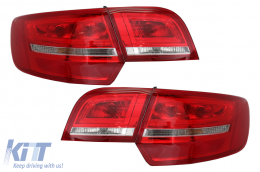 image-27-LED stražnja svjetla prikladna za Audi A3 8PA Sportback (2004-2008) crvena/ Bistro