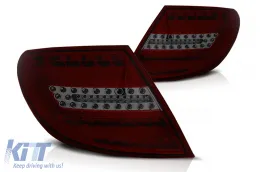 image-50-LED stražnja svjetla prikladna za Mercedes C-Klasa W204 Sedan (2007-2010) Crveni dim
