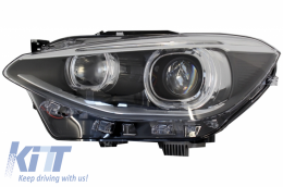 LED Tagfahrlicht Scheinwerfer Angel Eye für BMW 1er F20 F21 2011-2014 Schwarz-image-6044805