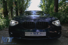 LED Tagfahrlicht Scheinwerfer Angel Eye für BMW 1er F20 F21 2011-2014 Schwarz-image-6093957
