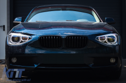 LED Tagfahrlicht Scheinwerfer Angel Eye für BMW 1er F20 F21 2011-2014 Schwarz-image-6095855