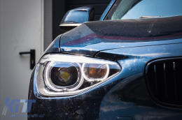 LED Tagfahrlicht Scheinwerfer Angel Eye für BMW 1er F20 F21 2011-2014 Schwarz-image-6095856