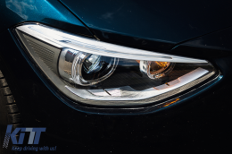 LED Tagfahrlicht Scheinwerfer Angel Eye für BMW 1er F20 F21 2011-2014 Schwarz-image-6095862