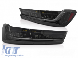 LED tail light set suitable for BMW 3 Series G20 sedan 2019-2022, with smoked base, left and right - ABBMTX6010157