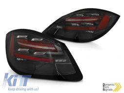 LED tail light set suitable for Porsche Boxer 978, Cayman 987C 2009-2012, black-red base, left and right - ABPOTX6010292