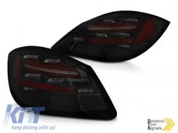 LED tail light set suitable for Porsche Boxer 978, Cayman 987C 2009-2012, black base, left and right - ABPOTX6010293