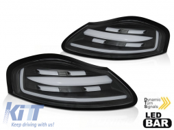 LED tail light set suitable for Porsche Boxster 986 1996-2004, black base, left and right - ABPOTX6010298