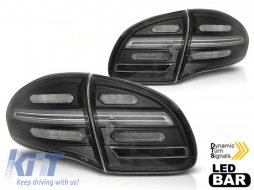 LED tail light set suitable for Porsche Cayenne 2010-2015, black base, left and right - ABPOTX6010294