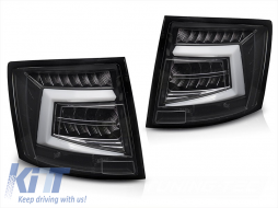 LED tail light set suitable for Skoda Octavia Combi 2012-2016, for the model with factory LED tail lights, with black base, left and right - ABTLS6021048