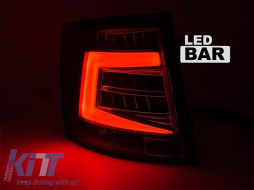 LED tail light set suitable for Skoda Octavia Combi 2012-2016, for the model with factory LED tail lights, with black base, left and right-image-6237835