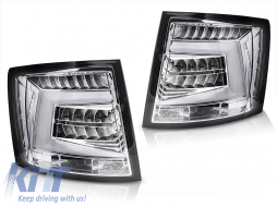 image-77-LED tail light set suitable for Skoda Octavia Combi 2016-2020 for the model with factory LED tail lights, with chrome base, left and right