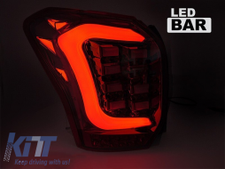 LED tail light set suitable for Subaru Forester 2013-2018, with smoked base, left and right-image-6237860