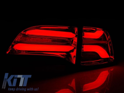 LED tail light set suitable for Tesla Model 3 after 2017, with smoked base, left and right-image-6237878