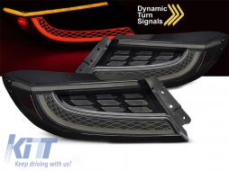 LED tail light set suitable for Toyota GR86 after 2021, smoked base, left and right-image-6237949