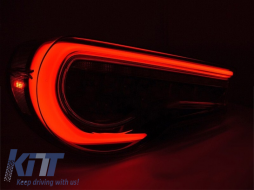 LED tail light set suitable for Toyota GT86 2012-2021, red smoked base, left and right-image-6237958