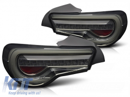 LED tail light set suitable for Toyota GT86 2012-2021, smoked base, left and right - ABTLT6021072