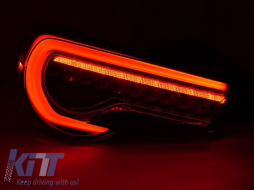 LED tail light set suitable for Toyota GT86 2012-2021, smoked base, left and right-image-6237963