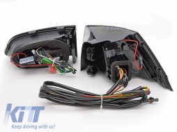 LED tail light set suitable for Volkswagen Golf VII estate 2013-2017, with smoked base, left and right-image-6238208