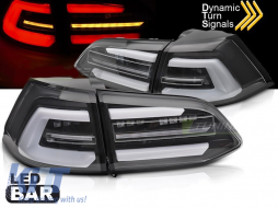LED tail light set suitable for Volkswagen Golf VII estate 2017-2019, with black base, left and right - ABTLV6021162