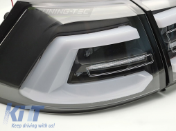 LED tail light set suitable for Volkswagen Golf VII estate 2017-2019, with black base, left and right-image-6238210